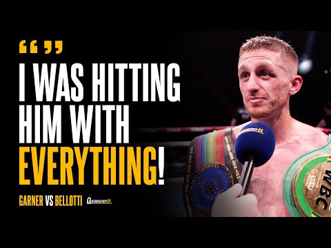 “I was hitting him with EVERYTHING” | Garner STOPS Bellotti and hunts big time bout at St Mary’s 🏟️