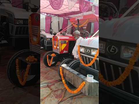 Eicher tractor ki delivery ka liya tayari #automobile #farming