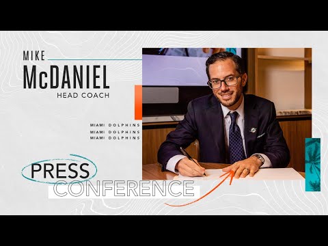 Coach Mike McDaniel Introductory Press Conference | Miami Dolphins video clip