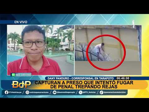 Capturan a preso que intentó escapar de penal en Tarapoto trepando rejas