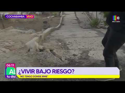 ¡Riesgo! 11 casas derrumbadas en Alto Cochabamba