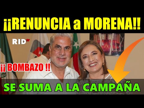 DURO GOLPE a OBRADOR y CLAUDIA: Alejandro Rojas se suma a la campaña de XÓCHITL y renuncia a MORENA