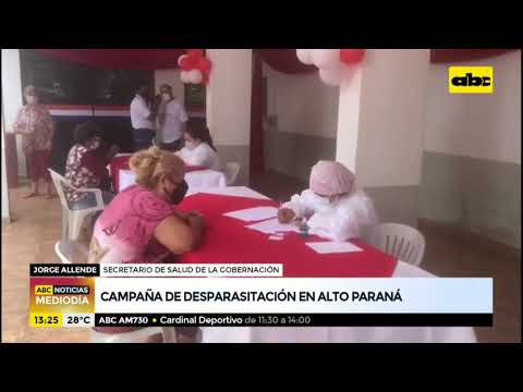 Campaña de desparasitación en el Alto Paraná