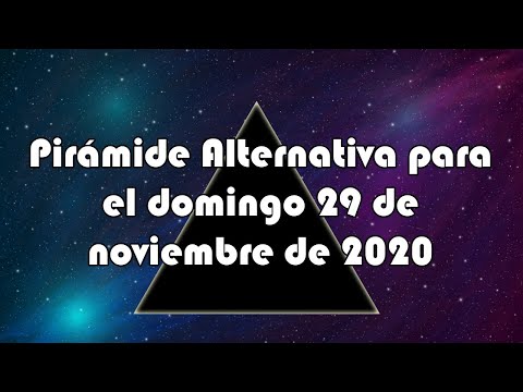 Pirámide Alternativa para el domingo 29 de noviembre de 2020 - Lotería de Panamá