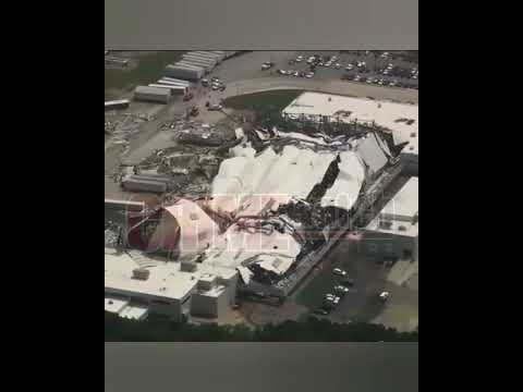 A tornado damages Pfizer's massive North Carolina manufacturing facility.