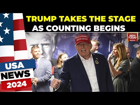 US Election Results LIVE: Trump Takes Stage At West Palm Beach As Counting Begins| Trump Watch Party