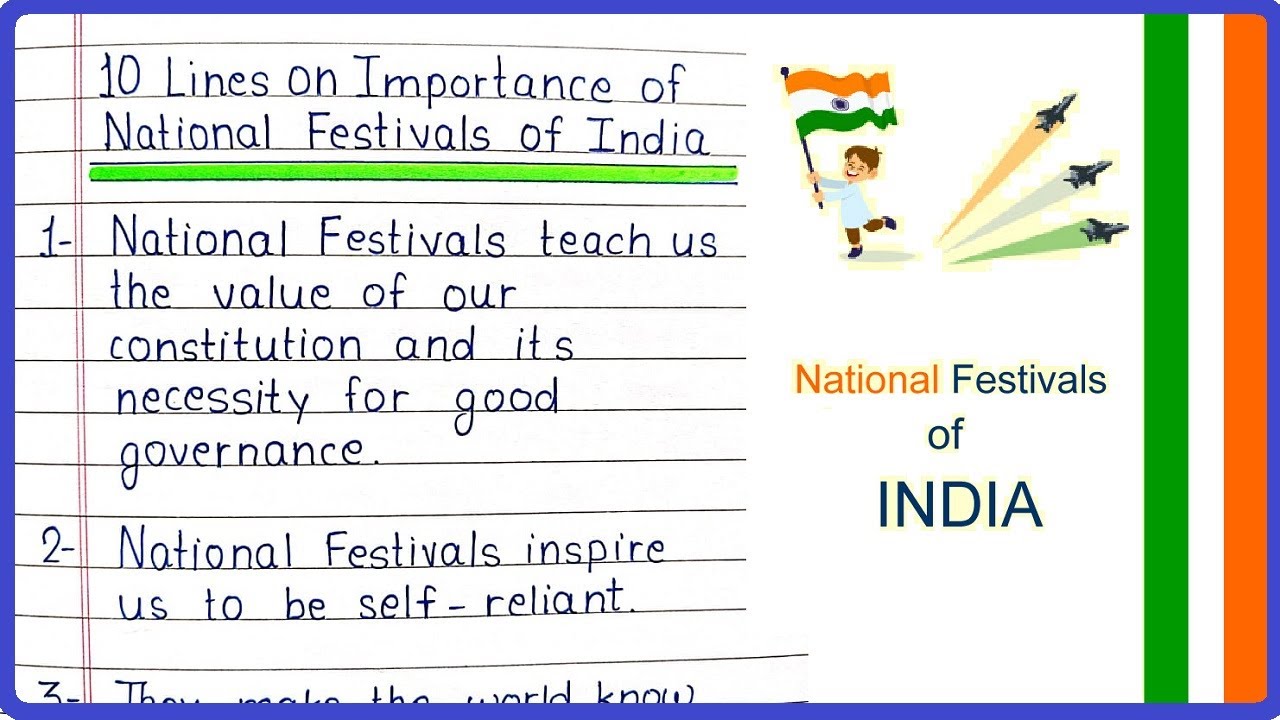 write an essay on national festivals in english