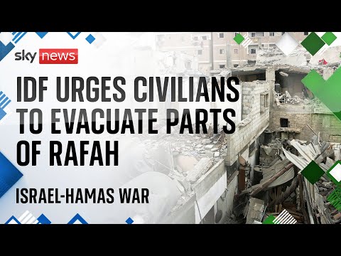 BREAKING: IDF urges Palestinians in parts of Rafah to move to 'humanitarian area' | Israel-Hamas war