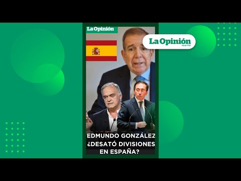 ¿España dividida? Edmundo González desató polémica por asilo | La Opinión