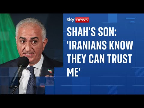 Exiled crown prince vows to return to Iran - and appeals to Trump for help