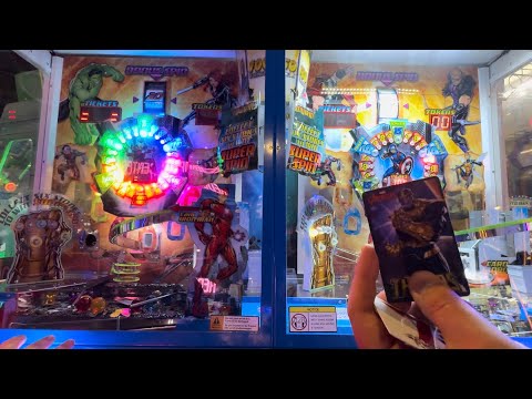 2 PLAYER SIMULTANEOUS PLAY ON MARVEL AVENGERS COIN PUSHER! | JJGeneral1 Arcade