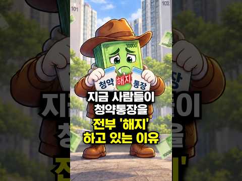 지금 <strong>사람들이</strong> 청약통장을 전부 '해지'하고 있는 이유