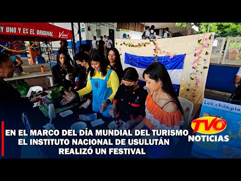 En el marco del día mundial del turismo el Instituto Nacional de Usulután realizó un festival.