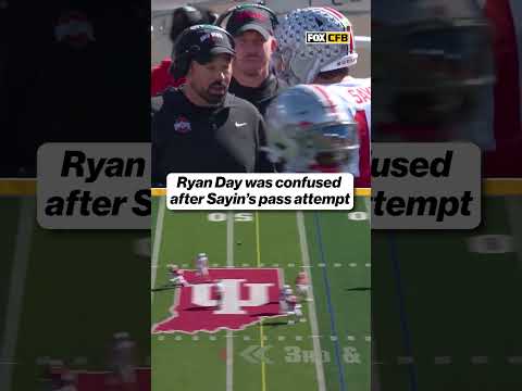 Ryan Day and Julian Sayin didn’t <strong>seem</strong> to be on the same page on this one