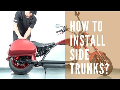 How to Install the Side Trunk to Your M1P Citycoco Fat Tire Scooter