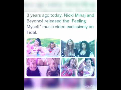 8 years ago today, Nicki Minaj and Beyoncé released the ‘Feeling Myself’ music video exclusively on