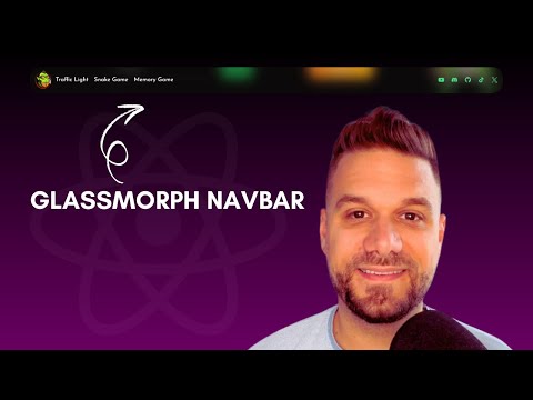 How to create a Glassmorph Navbar (Next.js 15, Shadcn, Tailwind)