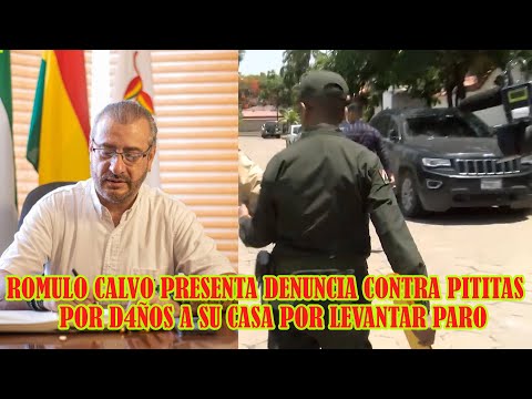 POLICIA DE FELCC LLEGA HASTA CASA DE ROMULO CALVO PARA RECOLECTAR EVIDENCIAS POR D3STROZA A SU CASA