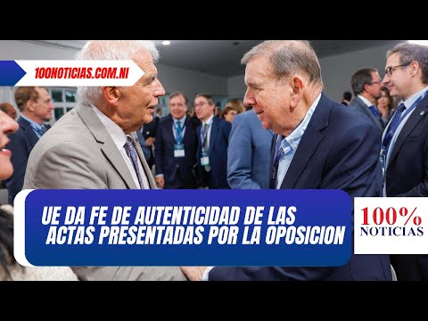 Union Europea reconoce la autenticidad de las actas presentadas por candidato electo en la OEA