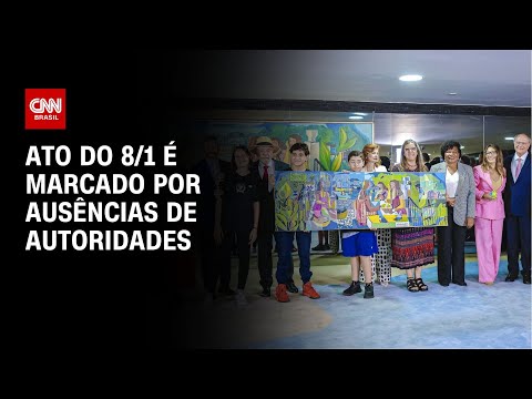 Ato do 8/1 é marcado por ausências de autoridades | BASTIDORES CNN