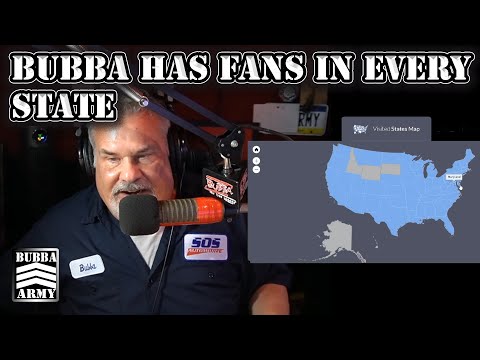 Bubba Has Listeners In EVERY State And Multiple Countries Listening On The Bubba Army App