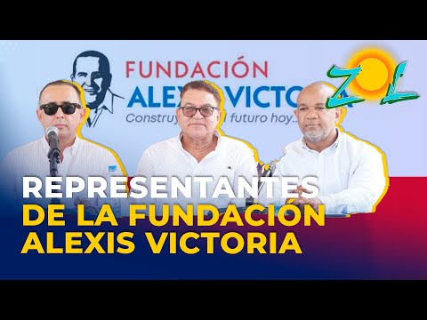 Representantes de la Fundación Alexis Victoria comentan los trabajos sociales de esa organización