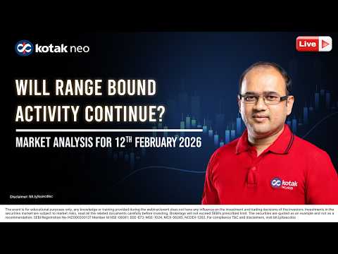 🔴 [Live] - Market Analysis | Will Range Bound Activity Continue ? | 12th Feb | Kotak Neo