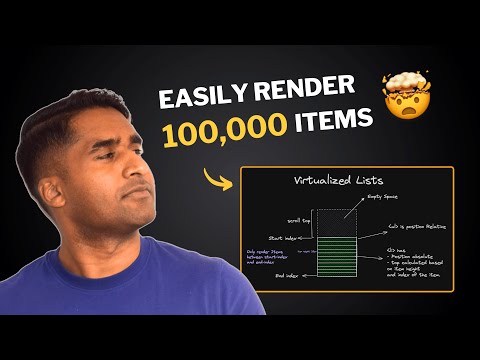 Let's Build a VIRTUALIZED LIST from Scratch in React.js