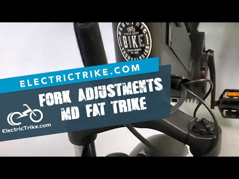 Electric Trike | Fork Adjustment Explained on the Mid-Drive Fat Trike