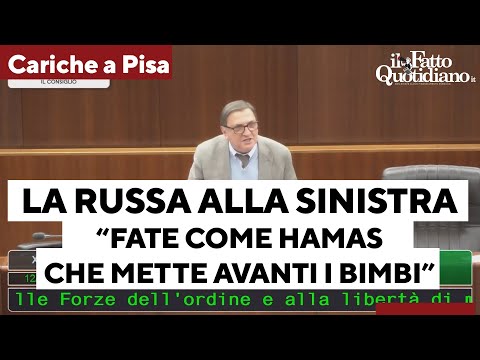 Romano La Russa al centrosinistra "Studenti a Pisa? Fate come Hamas che mette donne davanti a spari"