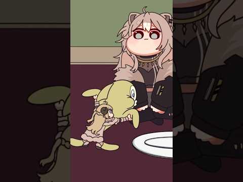 【手描きパロ】さかなダンスを踊るわため【角巻わため/獅白ぼたん/ホロライブ】⚠トレス注意 #shorts