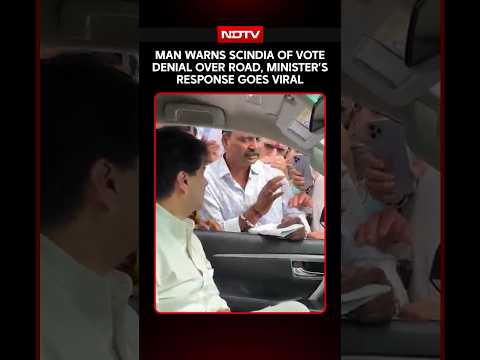 Man Warns Jyotiraditya Scindia Of Vote Denial Over Road, Minister's Response Goes Viral