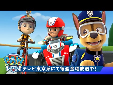 パウ・パトロール | パウ・パトロールのレスキューとアドベンチャー！🚲 10分 | テレビ東京系にて放送中