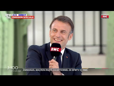 JO de Paris: Emmanuel Macron échange avec le plongeur qui a chuté en pleine inauguration