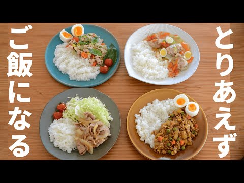 【ワンパンで作るワンプレート】時間があまりない時に！とりあえず簡単なご飯になる作り置き・冷凍ストック4品！