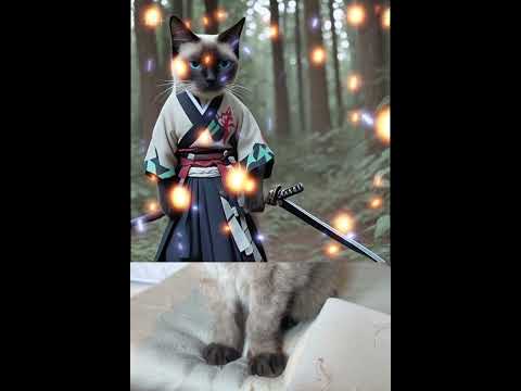 猫の動画サムネイル - シャム猫#shorts #funny #cat#siamese #猫#16歳
