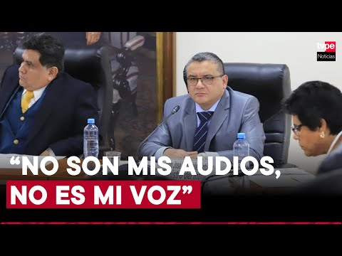 Ministro Santiváñez ratificó que voz escuchada en audios filtrados no les pertenece