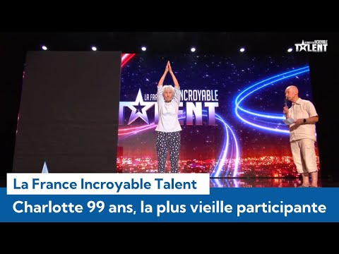La France Incroyable Talent : Charlotte 99 ans avec une souplesse incroyable et prof de yoga