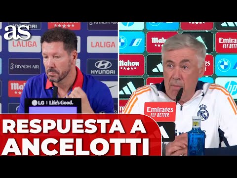 RESPUESTA de SIMEONE a ANCELOTTI sobre la DERROTA en DOS PALABRAS