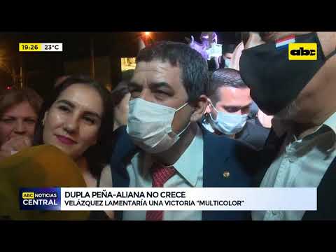 Dupla Peña - Alliana no crece, Velázquez lamentará una victoria multicolor