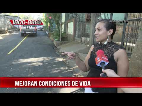 Calles mejoradas en Managua dignifican calidad de vida de las familias - Nicaragua