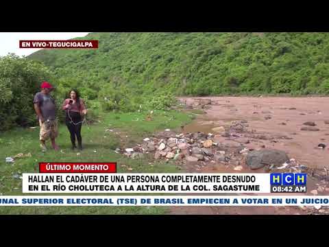 Desnudo encuentran cadáver de una persona en las aguas del río Choluteca en Tegucigalpa