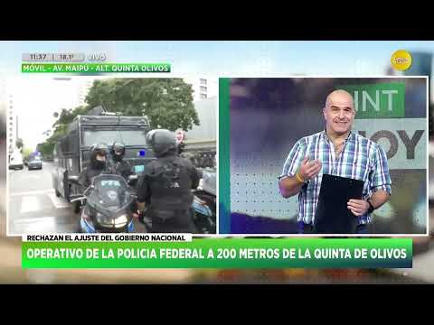 Operativo policial de la Federal a 200 metros de la Quinta de Olivos ?HNT con Nacho Goano? 07-05-24