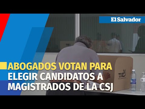 Abogados votan para elegir candidatos a magistrados de la Corte Suprema de Justicia