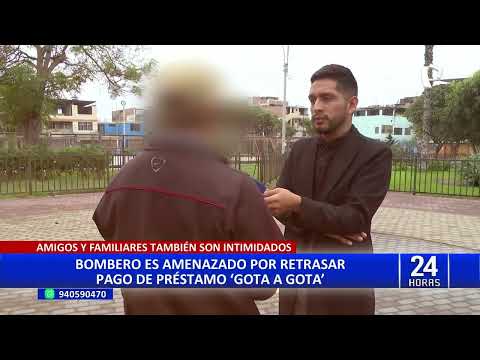 Bombero es amenazado tras endeudarse con prestamistas del 'gota a gota'