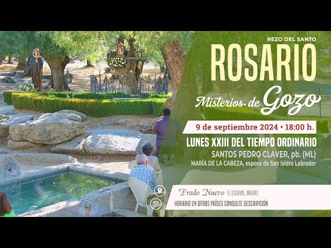 SANTO ROSARIO de hoy Lunes (Misterios Gozosos) en DIRECTO desde PRADO NUEVO a las 18:00 h.