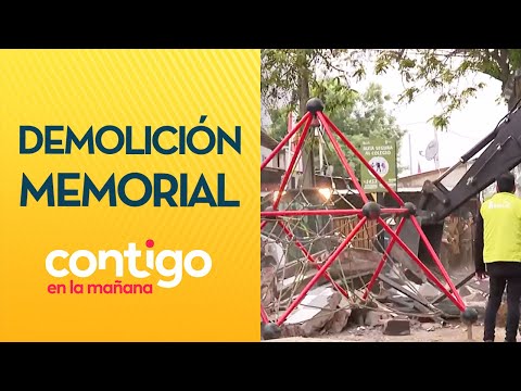 MOMENTO CAÓTICO: Demolición de memorial de mujer asesinada en Renca - Contigo en la Mañana