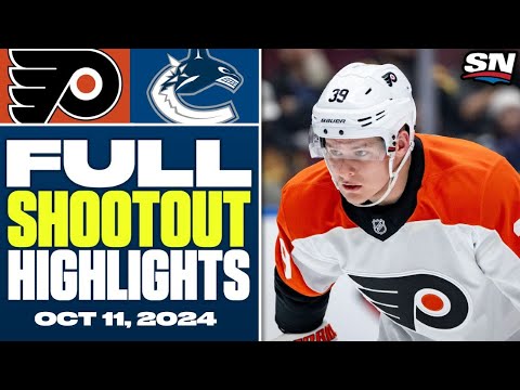 Philadelphia Flyers at Vancouver Canucks | FULL Shootout Highlights - October 11, 2024