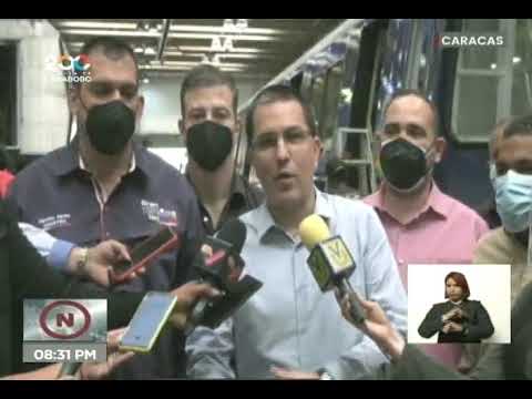 Jorge Arreaza visita Metro de Caracas y constata recuperación de trenes y vagones
