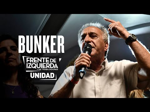 Elecciones 2023: Bunker del Frente de Izquierda Unidad // Discurso de Néstor Pitrola